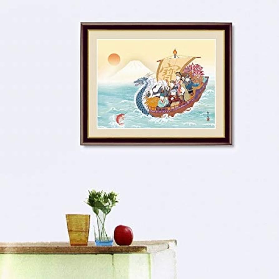 真作/天野方壷/恵比須大黒画賛/人物図/七福神/掛軸☆宝船☆AF-568 Amazon｜北山歩生『七福神』高精彩工芸画+手彩 神画 仏画 吉祥画